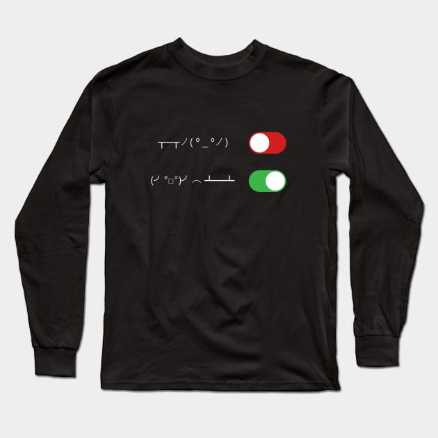 Table Flip Switch Long Sleeve T-Shirt by CCDesign